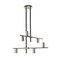 Z-Lite Calumet 6 Light Chandelier, Mate Black + Polished Nickel 814-6MB-PN - alternate 1